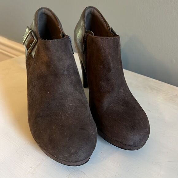 Clark’s Collection Sole Cushion leather ankle boots booties Women’s 8 NEW w tags - Picture 4 of 11